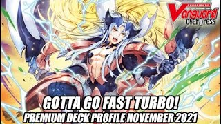 Gotta Go Fast Turbo Cardfight Vanguard Premium Deck Profile November 2021