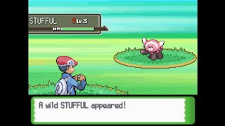 Wild Stufful in Pokemon Platinum