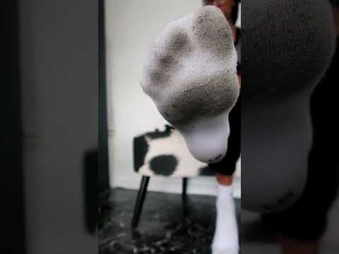 Dirty smelly footprint socks