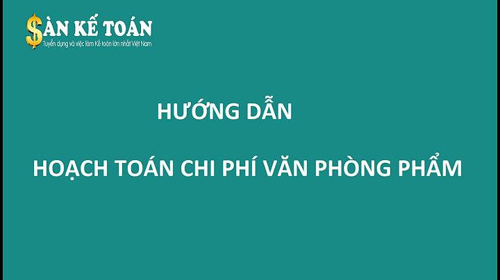 Kế hoạch mua sắm tài sản và văn phòng phẩm