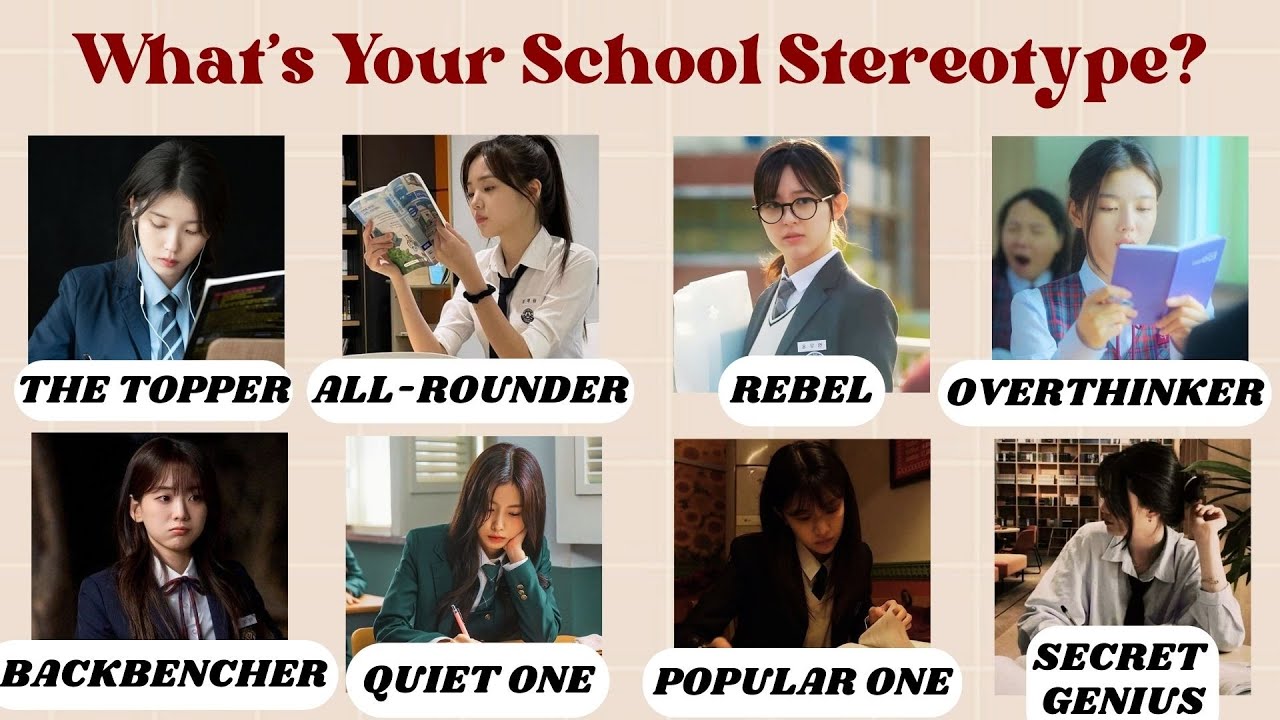 Which School Stereotype Were You? 👀🏫 (Be Honest!)  | Personality Quiz |