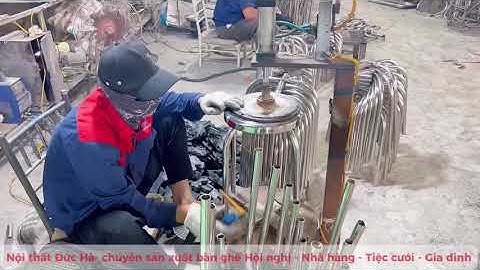 Quy Trình Sản Xuất Ghế Đôn Inox 304 – Đẹp, Bền và Sáng Bóng Từng Chi Tiết! #banghedep #xuhướng