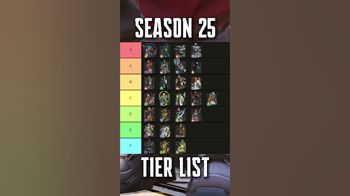 Apex Legends Season 25 Tier List 🫡