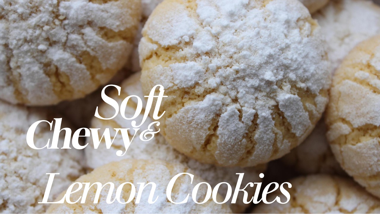 Soft & Chewy Lemon Cookies | Bakery-Style & Easy