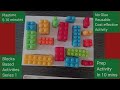 Reusable No Glue Cost effective Activity | Blocks based Activities series 1 | playtime 5 mins