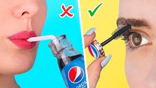 10 DIY Weird Makeup Ideas / Funny Pranks!