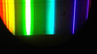 Fluorescent lamp and mercury spectrum demonstration