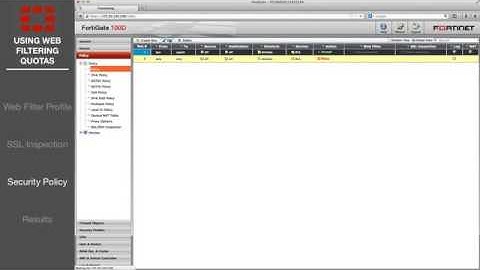 FortiGate Cookbook   Web Filtering Quotas 5 0