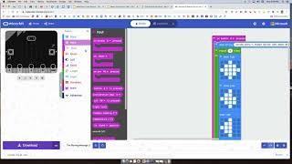 Button Test Using The Blinking Message Program