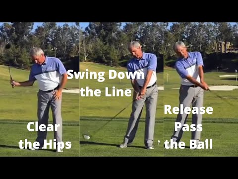 Fred Couples Drill - Downswing - Clear the Hips and Release pass the ball