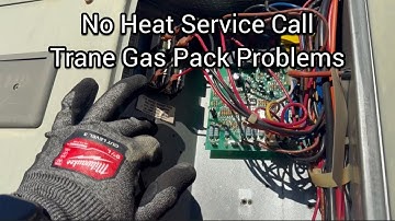 No Heat Service Call - Trane gas pack problems #HVAC 