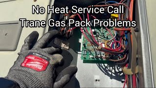 No Heat Service Call - Trane gas pack problems #HVAC  Net Worth