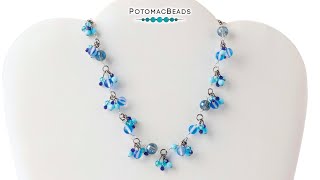 Making Waves Cha Cha Necklace - DIY Jewelry Making Tutorial by PotomacBeads