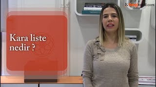 Kara liste nedir? Resimi