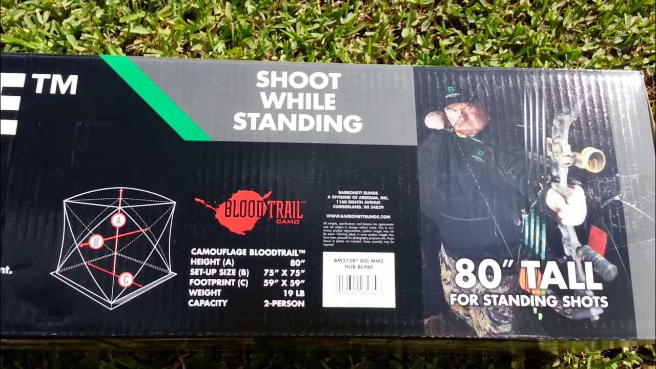 Barronett Big Mike Ground Blind Assembly / Review - YouTube