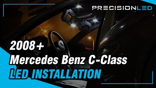 mercedes benz c class led install w204 2008