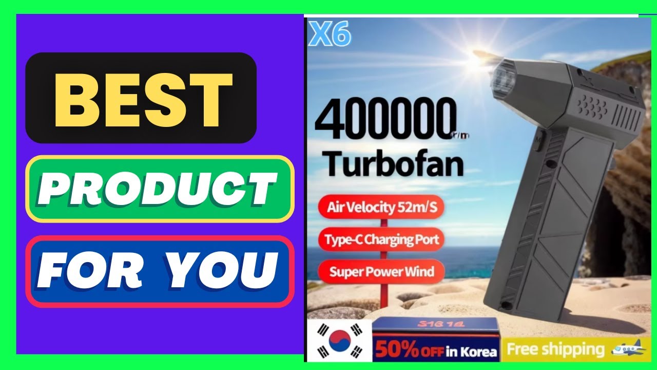 Violent Fan 400000RPM Powerful Air Blower Vacuum Dust