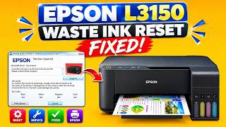 Epson L3150 Service Required Error | Waste Ink Pad Counter Reset