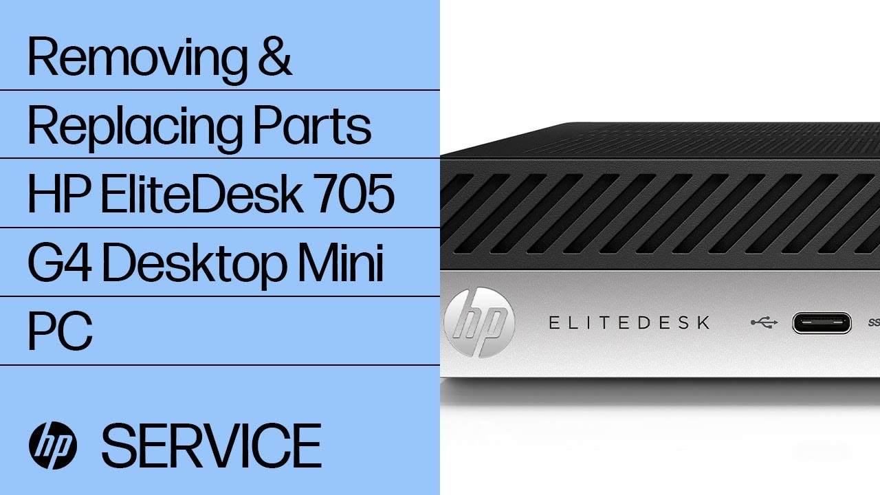 steenkool Druppelen Vergevingsgezind Removing & Replacing Parts | HP EliteDesk 705 G4 Desktop Mini PC | HP  Computer Service | @HPSupport - YouTube