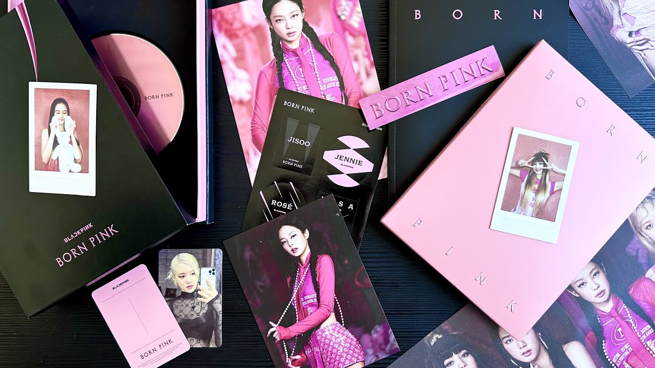 BLACKPINK Born Pink Pink Ver. Album Unboxing Español 