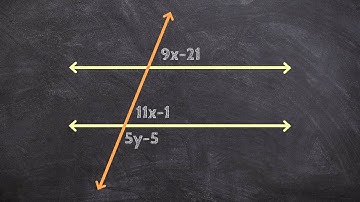 Determining the Value of X and Y to Prove Parallel Lines