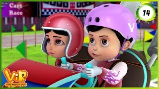 Vir: The Robot Boy | Go Kart Race| Action Show for Kids | 3D cartoons