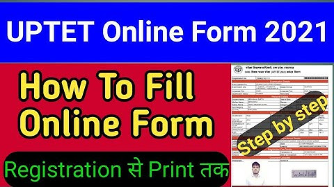 HOW TO FILL UPTET  ONLINE FORM 2021 || UPTET KA FORM KAISE BHARE || STEP BY STEP ll #UNIQUEVISION