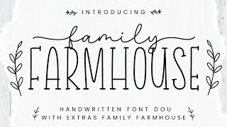 Family Farmhouse Font | Script Font | Display Font | Wedding Font | Download Free Font