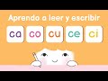 Aprender a leer las slabas ca co cu ce ci