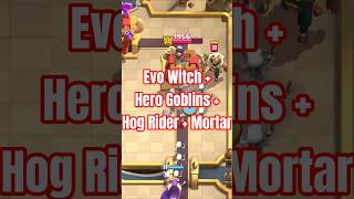 Evo Witch + Hero Goblins + Hog Rider + Mortar – I Upgraded Marshtastic9334's Deck! 🔥