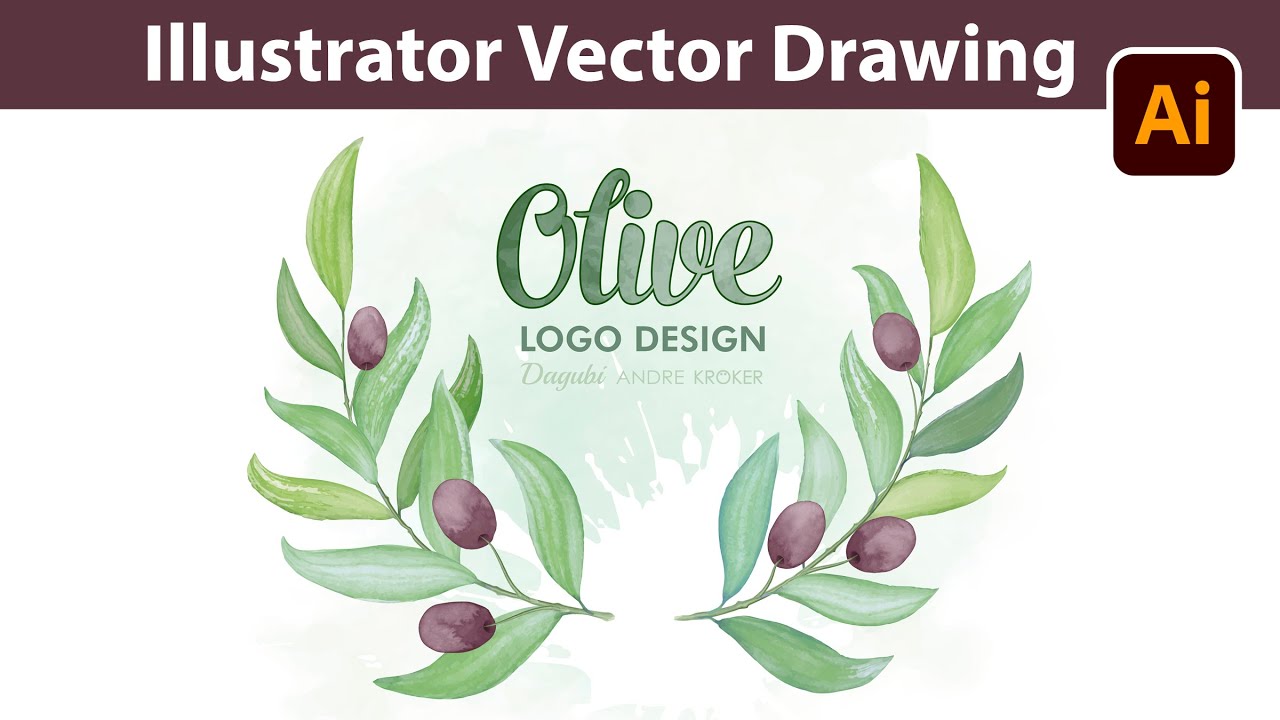 Olive Branch Photoshop Illustrator