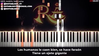 Ra Polloman - Destripando la Historia piano karaoke instrumental cover, letra