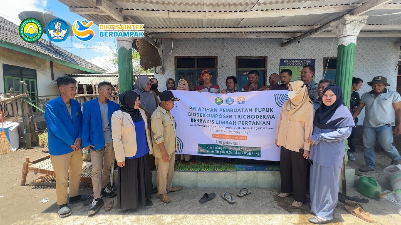 Pemanfaatan Teknologi Biodekomposer Trichoderma Berbasis Limbah Pertanian-PMP 2025 KEMENDIKTISAINTEK