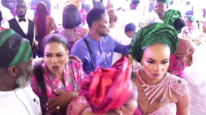 FATHIA BALOGUN,MERCY AIGBE,IYABO OJO DANCE AS THEY CALL PEOPLE ATTENTION TO THERE DANCING STEPS