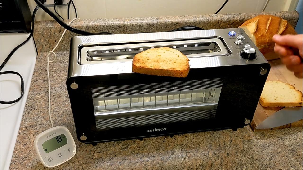 Cusimax Toaster review Long Slot YouTube