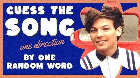 GUESS THE ONE DIRECTION BY HEARING ONE RANDOM WORD 🎧 📝 | Song Quiz
