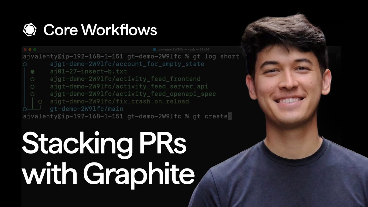 How to stack PRs with Graphite - YouTube