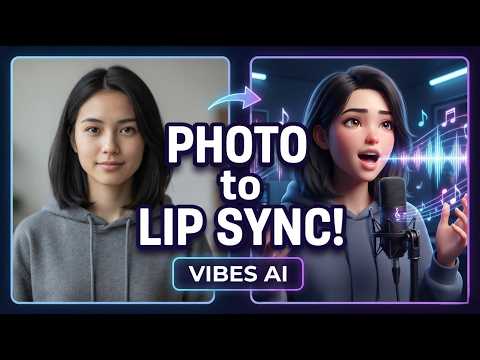Make Any Photo Lip Sync with Vibes AI 🎤🤯 Turn Pictures into Singing Videos Instantly!