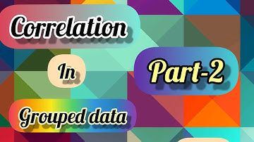 Correlation in Grouped Data | Bivariate Frequency Distribution | Part -2