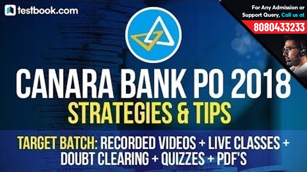Canara Bank PO 2018 | Strategy + Preparation Tips by Experts | Canara Bank PO Target Batch