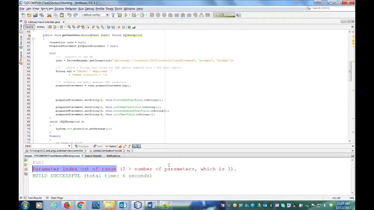 Java trouble shooting - JDBC - Parameter index out of range - YouTube Java Trouble Shooting - Jdbc - Parameter Index Out Of Range - Youtube