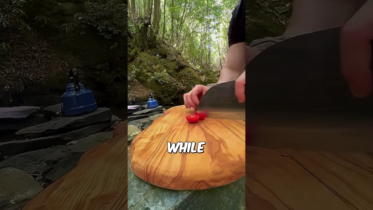 Gourmet Campfire Pizza Cooking in the Wilderness 