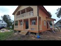 Каркасный дом для постоянного проживания в Псковской области по проекту "Эвкалипт" KarkasHaus