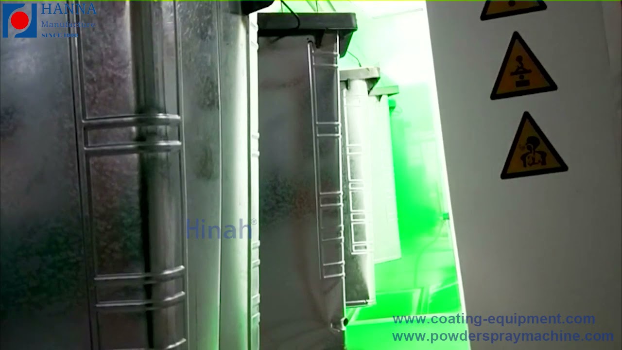 Cyclone Recovery System PP Plastic Powder Coating Booth Equipment