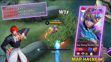 TOP GLOBAL CHOU VS MAP HACKER KIMMY | WHO WILL WIN?  (HIGH PING HARD GAME 😭)
