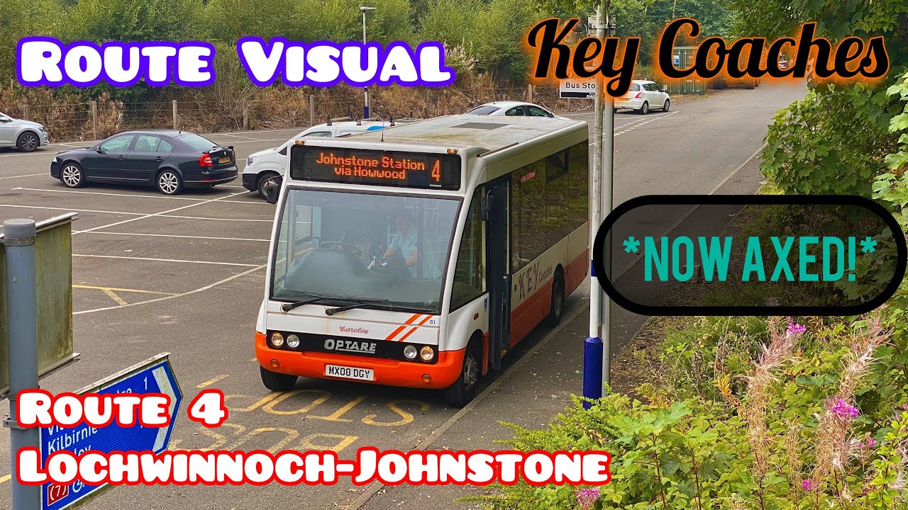 *Now Axed* Route Visual Route 4 JohnstoneLochwinnoch Key Coaches