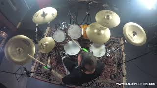 BEN JOHNSON (BenJohnson1323) - Recording Drums In Studio - Raw Camera Footage - Magnolia Studios