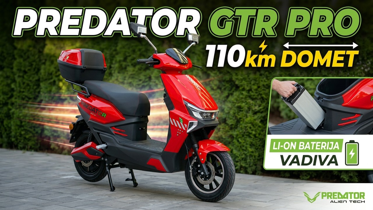 PREDATOR GTR PRO 2026 ⚡ 110km DOMET! Litijum baterija koja se vadi 🔋 ...