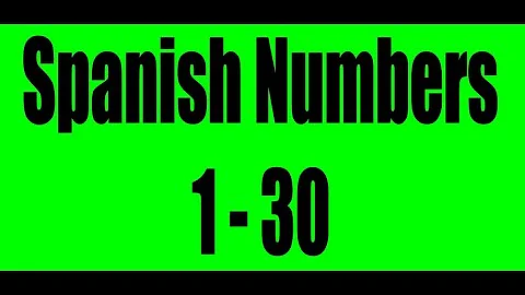 Hur räknar man till 50 på spanska?