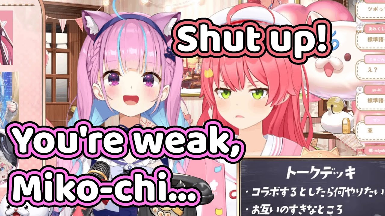 Miko and Aqua realized they often tease each other 【Hololive】